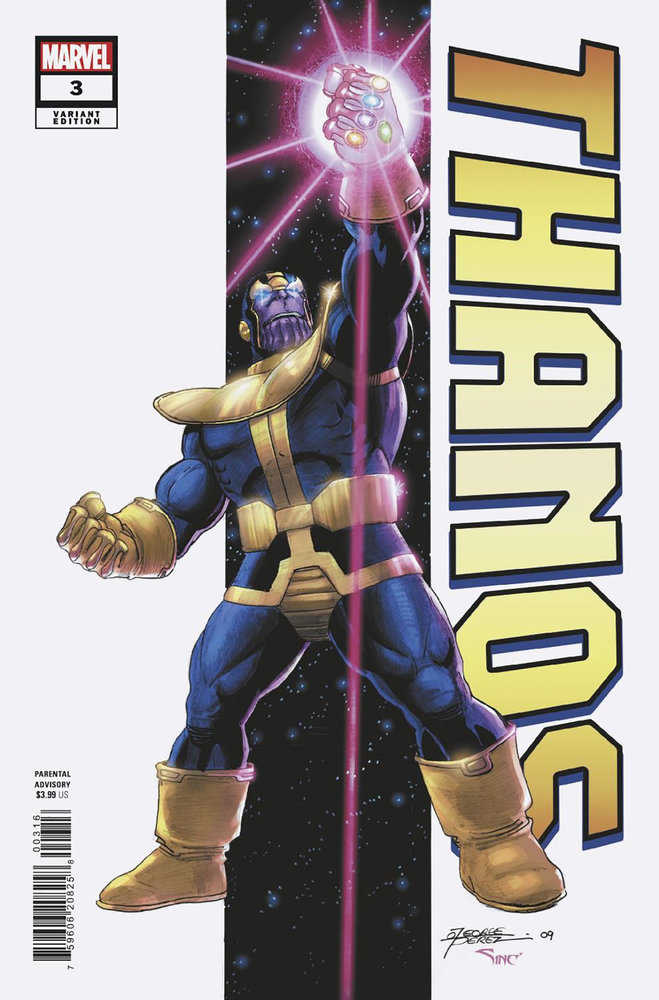 Stock Photo of Thanos 3 George Perez Variant Marvel Comics Comics sold by Stronghold Collectibles of Acadiana Lafayette, LA