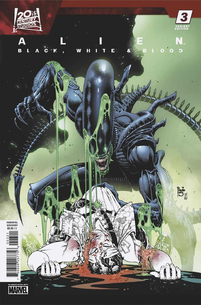 Stock Photo of Alien: Black, White & Blood #3 Paulo Siqueira Variant Comics sold by Stronghold Collectibles