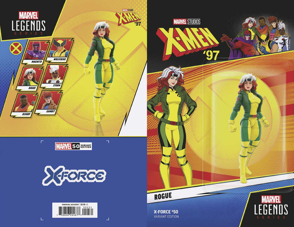 Stock photo of X-Force #50 X-Men 97 Rogue Action Figure Variant [Fall] Comics sold by Stronghold Collectibles