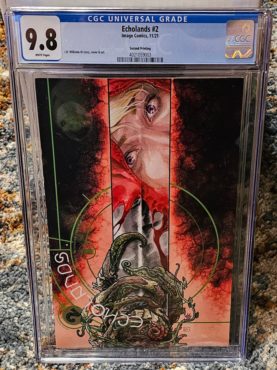 Echolands #2 CGC 9.8 2nd Second Printing Variant