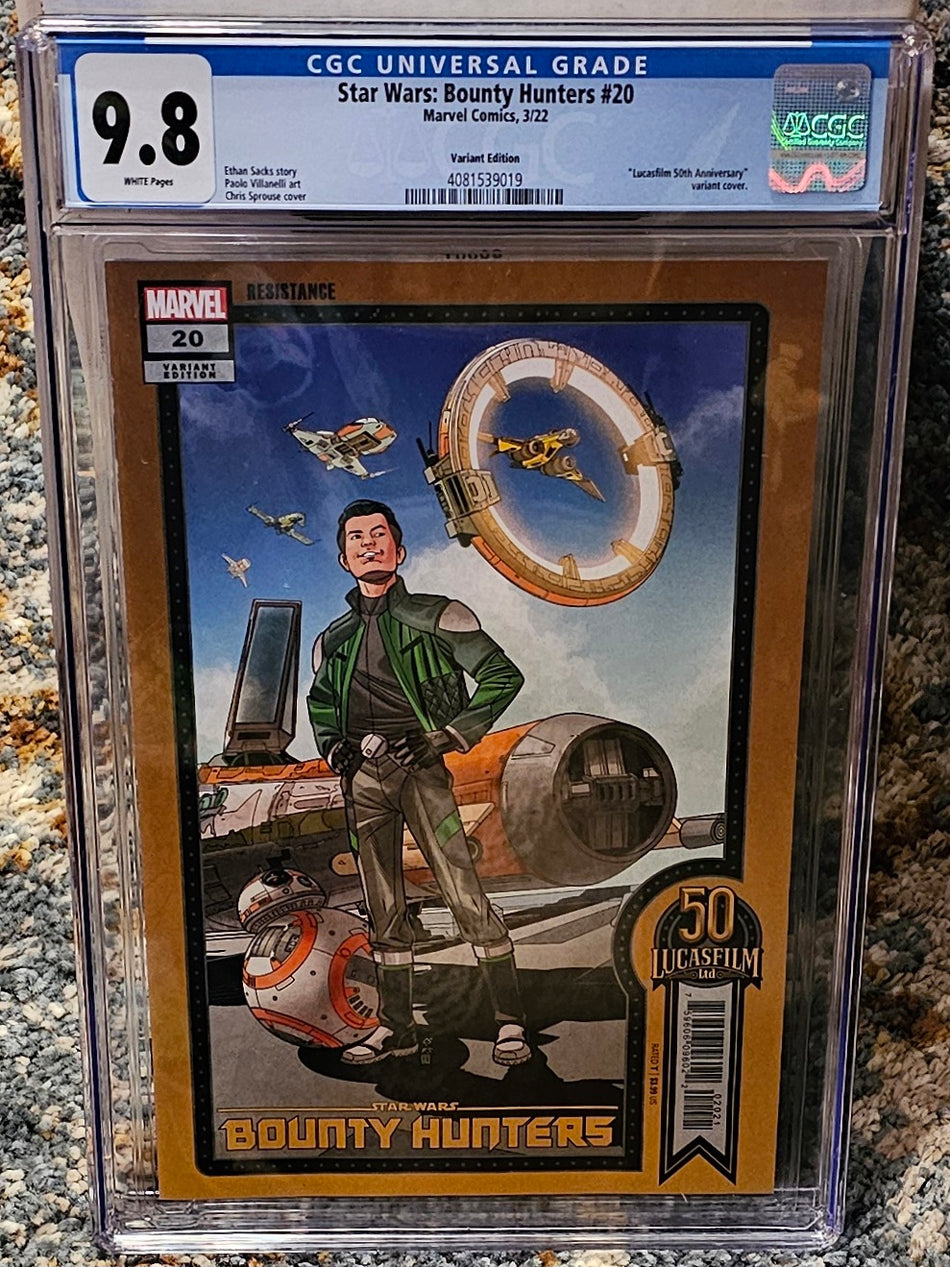 Star Wars Bounty Hunters #20 CGC 9.8 Sprouse Variant