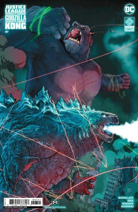 Stock Photo of Justice League vs Godzilla vs Kong #7 (Of 7) CVR D 1:25 Mikel Janin Card Stock Variant DC Comics Comics sold by Stronghold Collectibles of Acadiana, Lafayette, Louisiana