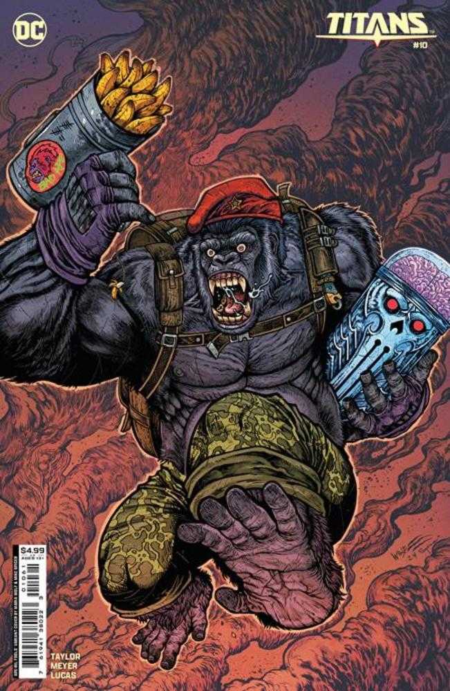 Stock Photo of Titans #10 CVR D Maria Wolf April Fools Monsieur Mallah Card Stock Variant Comics sold by Stronghold Collectibles
