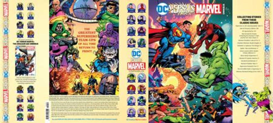 Stock Photo of DC Versus Marvel Omnibus Hardcover George Perez Cover DC Comics Graphic Novels sold by Stronghold Collectibles of Acadiana Lafayette, LA