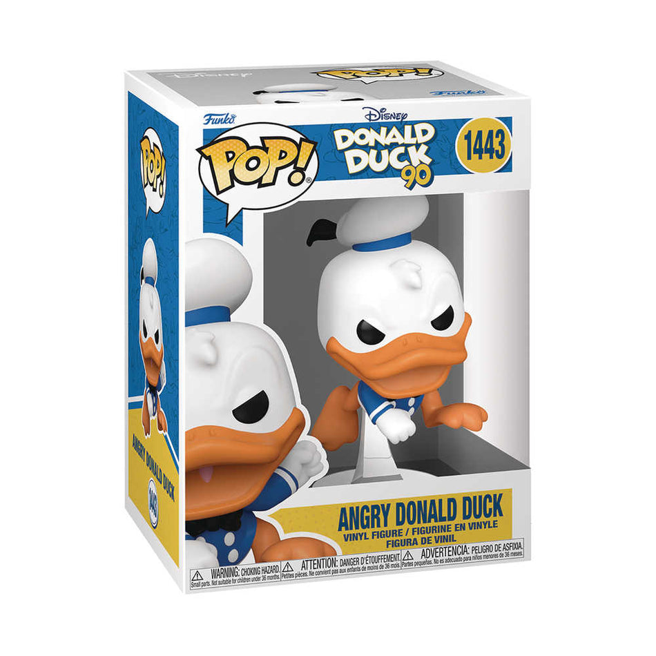 Stock Photo of Pop Disney Donald Duck 90th Donald Duck Angry Vinyl Figure Toys and Models sold by Stronghold Collectibles