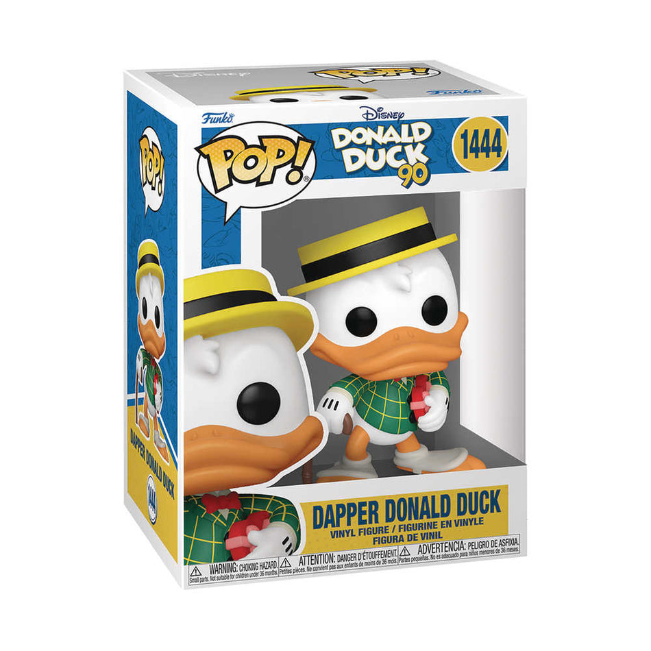 Stock Photo of Pop Disney Donald Duck 90th Donald Duck Dapper Vinyl Figure Toys and Models sold by Stronghold Collectibles