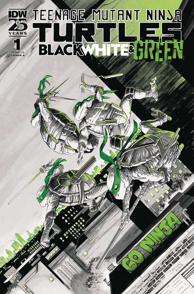 Stock photo of Teenage Mutant Ninja Turtles: Black, White, & Green #1 CVR A Shalvey Comics sold by Stronghold Collectibles