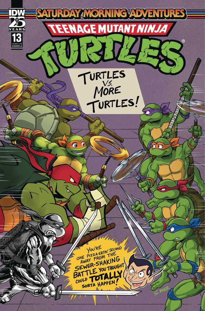 Stock Photo of Teenage Mutant Ninja Turtles Saturday Morning Adventure 2023 #13 CVR A Myer IDW Publishing Comics sold by Stronghold Collectibles of Acadiana, Lafayette, Louisiana