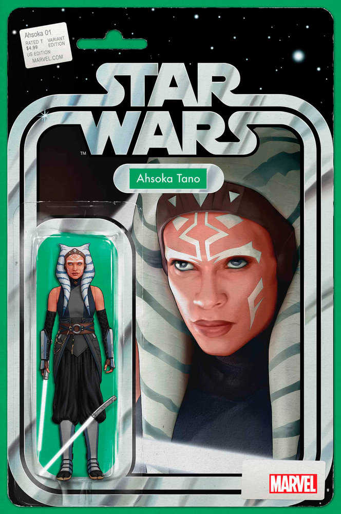 Stock photo of Star Wars Ahsoka #1 JTC Action Figure Variant Marvel Comics Comics sold by Stronghold Collectibles of Acadiana, Lafayette, Louisiana