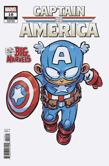 Stock photo of Captain America #10 Skottie Young's Big Marvel Variant Marvel Comics Comics sold by Stronghold Collectibles of Acadiana, Lafayette, LA