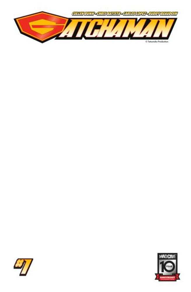 Stock Photo of Gatchaman #1 Cover D Blank Sketch Variant Mad Cave Studios Comics sold by Stronghold Collectibles of Acadiana, Lafayette, Louisiana