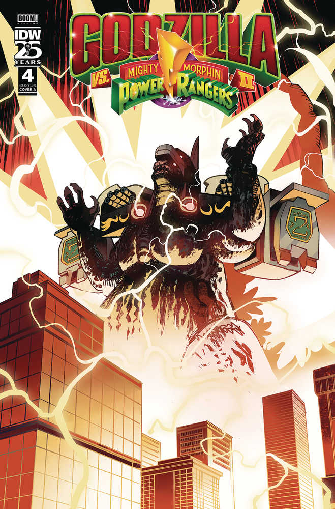 Stock Photo of Godzilla vs MMPR II #4 CVR A Rivas IDW Publishing Comics sold by Stronghold Collectibles of Acadiana, Lafayette, Louisiana