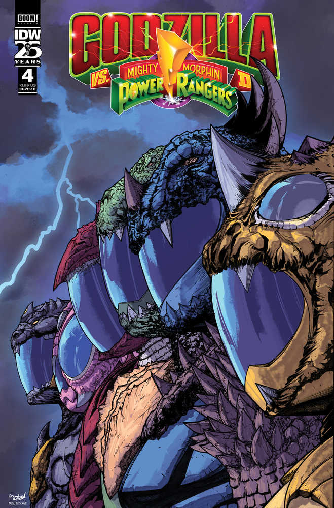 Stock Photo of Godzilla vs MMPR II #4 CVR B Sanchez IDW Publishing Comics sold by Stronghold Collectibles of Acadiana, Lafayette, Louisiana