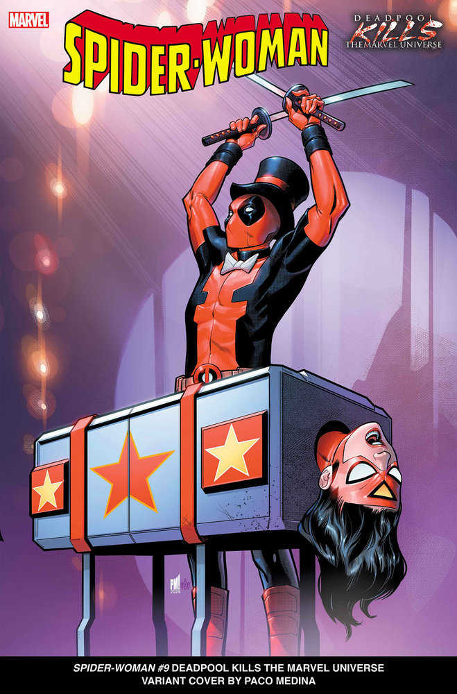 Stock photo of Spider-Woman #9 Paco Medina Deadpool Kills the Marvel Universe Variant Marvel Comics Comics sold by Stronghold Collectibles of Acadiana, Lafayette, LA