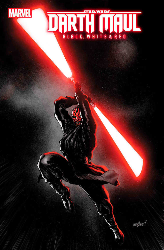 Stock Photo of Star Wars: Darth Maul - Black, White & Red #4 David Marquez 1:25 Ratio Variant Marvel Comics Comics sold by Stronghold Collectibles of Acadiana Lafayette, LA