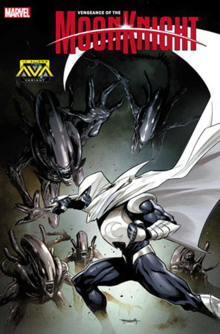 Stock Photo of Vengeance Of Moon Knight #7 Segovia Marvel vs Alien Variant Marvel Comics Comics sold by Stronghold Collectibles of Acadiana, Lafayette, Louisiana