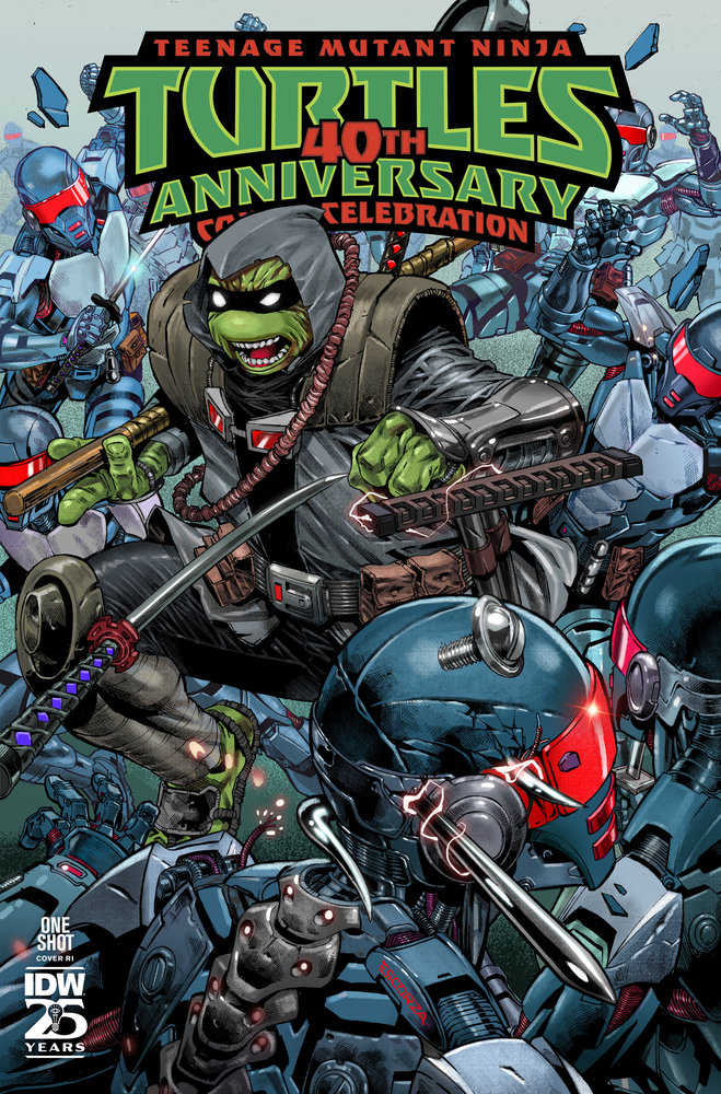 Stock photo of Teenage Mutant Ninja Turtles: 40th Ann Comics Celebration Variant RI 1:10 Escorzas IDW Publishing Comics sold by Stronghold Collectibles of Acadiana, Lafayette, Louisiana