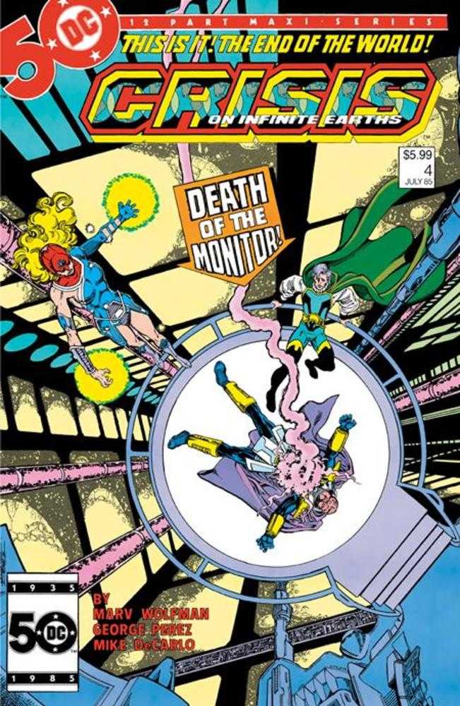 Stock photo of Crisis On Infinite Earths #4 Facsimile Edition CVR B George Perez Foil Variant DC Comics Comics sold by Stronghold Collectibles of Acadiana, Lafayette, LA
