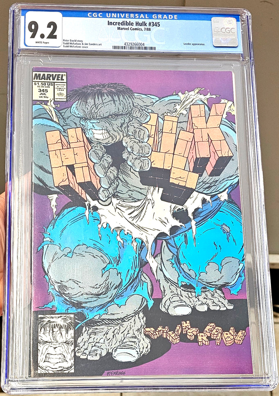 Incredible Hulk #345 (1988) CGC 9.2