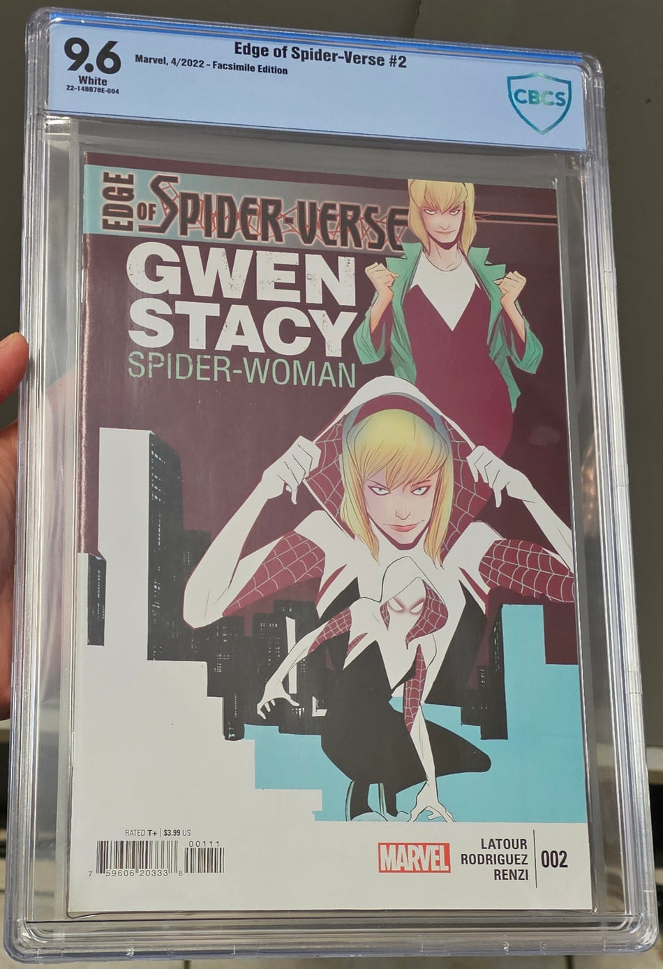 Edge of Spider-Verse #2 CBCS 9.6 Facsimile