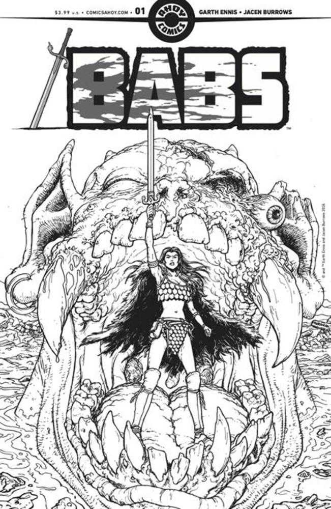 Stock Photo of Babs #1 (Of 6) CVR D 1:4 Variant Edition Burnham Line Art (Mature) Ahoy Comics Comics sold by Stronghold Collectibles of Acadiana Lafayette, Louisiana