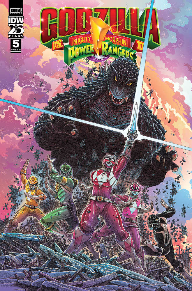 Stock Photo of Godzilla vs MMPR II #5 CVR C 1:10 Stokoe IDW Publishing Comics sold by Stronghold Collectibles of Acadiana Lafayette, LA