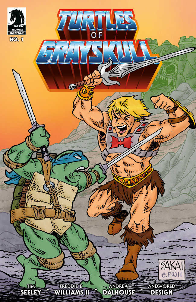 Stock Photo of Masters Of The Universe/Teenage Mutant Ninja Turtles: Turtles Of Grayskull #1 CVR B Stan Sakai Dark Horse Comics sold by Stronghold Collectibles of Acadiana Lafayette, LA