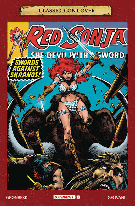 Stock Photo of Red Sonja 2023 #13 CVR G 1:10 Variant Edition Brunner Icon Dynamite Entertainment Comics sold by Stronghold Collectibles of Acadiana Lafayette, LA