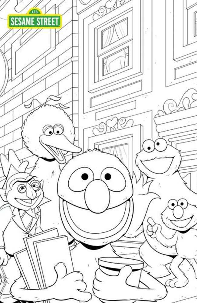 Stock photo of Sesame Street #1 CVR C Austin Baechle Coloring Book Sketch Variant Oni Press Comics sold by Stronghold Collectibles of Acadiana Lafayette, Louisiana