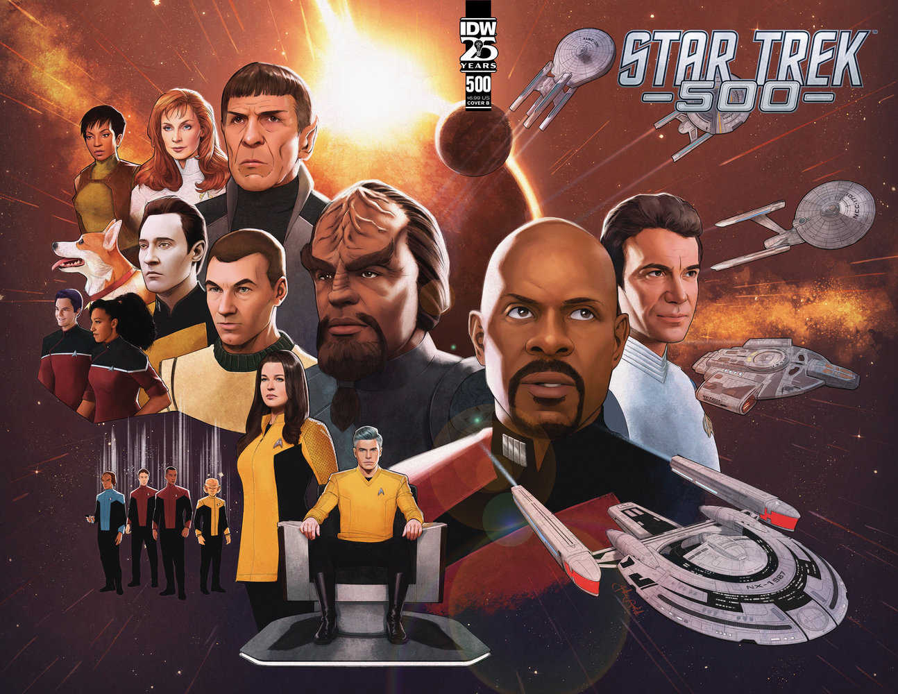 Stock Photo of Star Trek #500 CVR B Bartok IDW Publishing Comics sold by Stronghold Collectibles of Acadiana Lafayette, LA