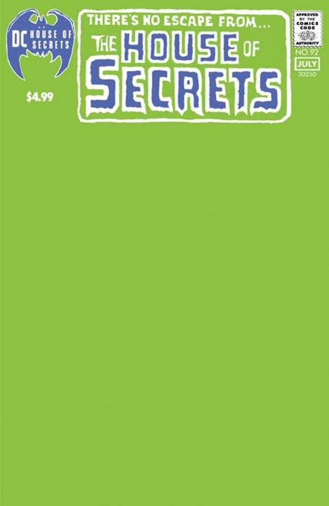Stock Photo of House Of Secrets #92 Facsimile Edition (2024) CVR C Blank Variant DC Comics Comics sold by Stronghold Collectibles of Acadiana Lafayette, Louisiana
