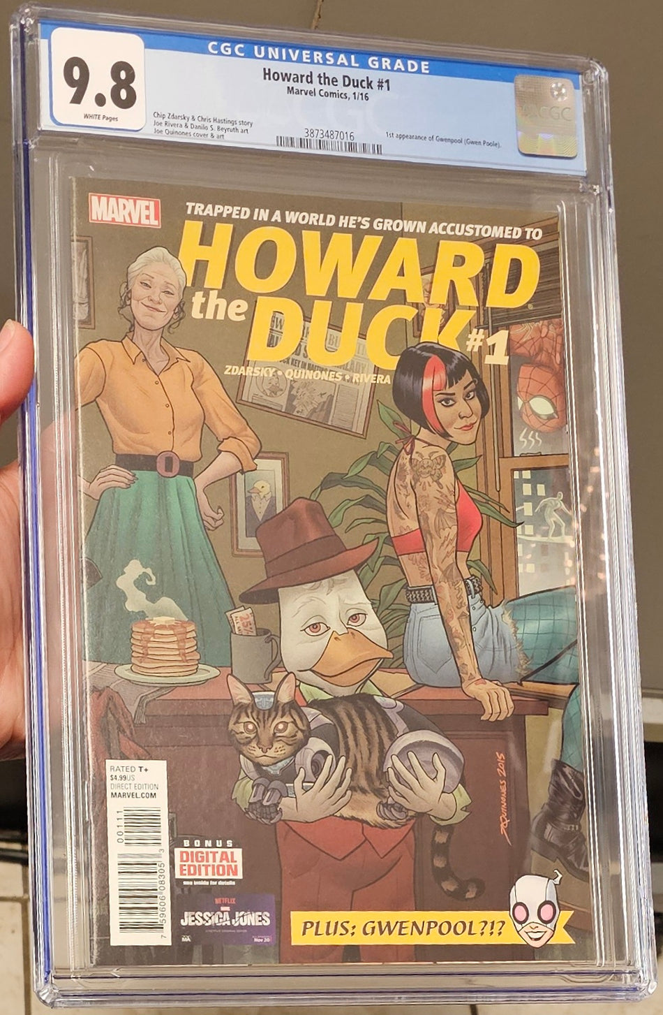 Howard the Duck #1 CGC 9.8 1st Appearance of Gwenpool (Gwen Poole)