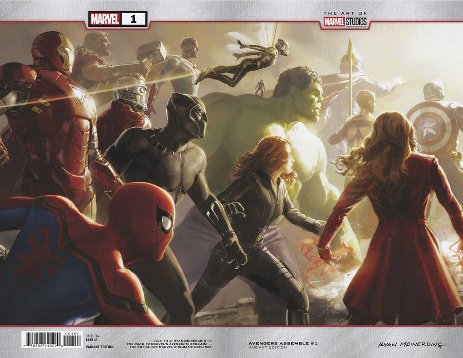 Stock Photo of Avengers Assemble #1 Ryan Meinerding Wraparound Marvel Studios Variant Marvel Comics Comics sold by Stronghold Collectibles of Acadiana Lafayette, LA