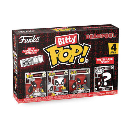 Stock Photo of Bitty Pop Deadpool Bbq Master 4pk FUNKO Toys and Models sold by Stronghold Collectibles of Acadiana Lafayette, LA