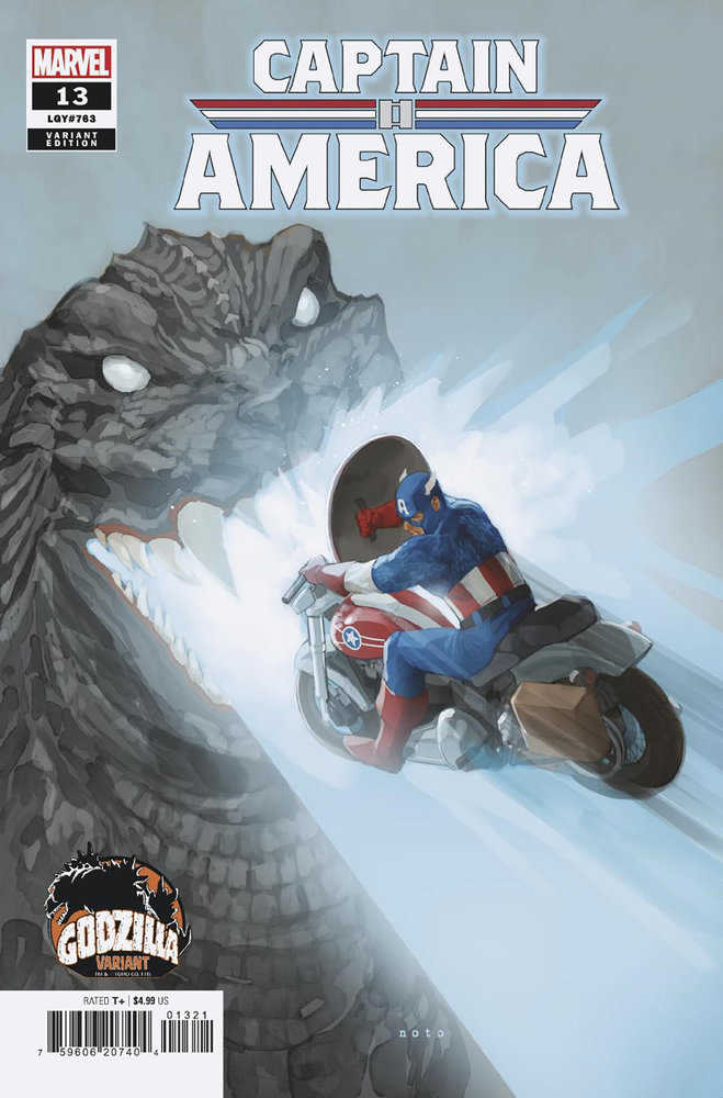 Stock Photo of Captain America #13 Phil Noto Godzilla Variant Marvel Comics Comics sold by Stronghold Collectibles of Acadiana Lafayette, LA