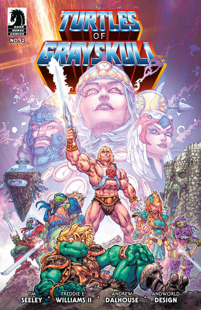 Stock Photo of Masters of the Universe/Teenage Mutant Ninja Turtles: Turtles of Grayskull #2 CVR A Freddie E. Williams II Dark Horse Comics sold by Stronghold Collectibles of Acadiana Lafayette, LA