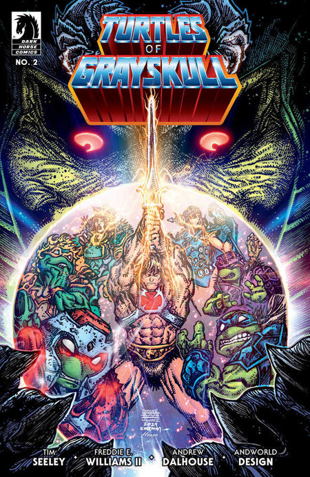 Stock Photo of Masters of the Universe/Teenage Mutant Ninja Turtles: Turtles of Grayskull #2 CVR B Freddie E. Williams II Dark Horse Comics sold by Stronghold Collectibles of Acadiana Lafayette, LA