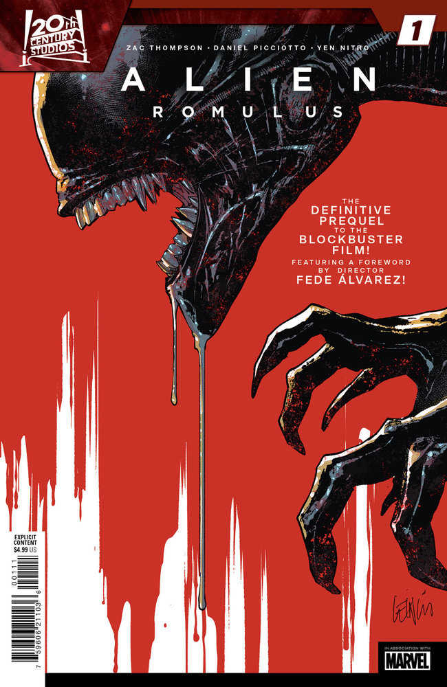 Stock Photo of Alien: Romulus #1 Marvel Comics Comics sold by Stronghold Collectibles of Acadiana Lafayette, LA