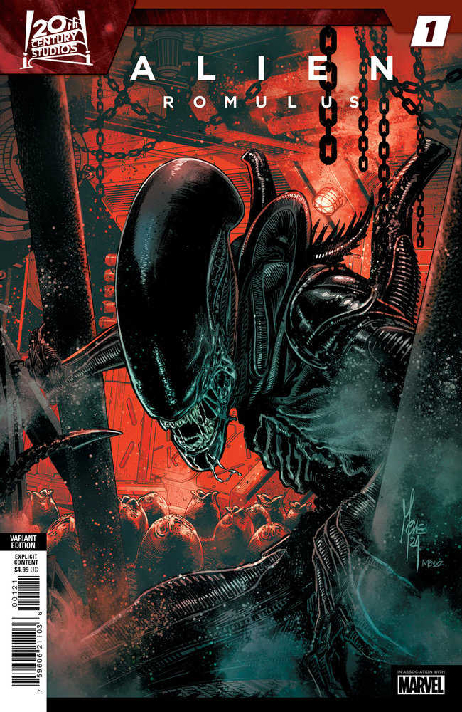 Stock Photo of Alien: Romulus #1 Marco Checchetto Variant Marvel Comics Comics sold by Stronghold Collectibles of Acadiana Lafayette, LA