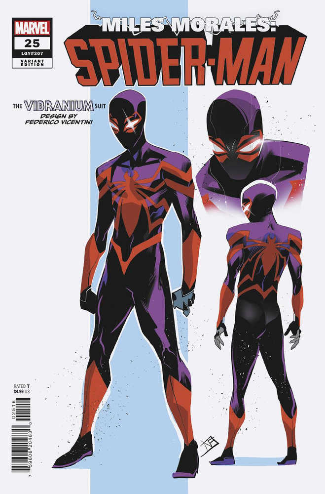 Stock Photo of Miles Morales: Spider-Man #25 Federico Vicentini 1:10 Design Variant Marvel Comics Comics sold by Stronghold Collectibles of Acadiana Lafayette, LA