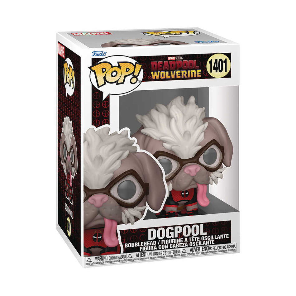 Stock Photo of Pop Marvel Deadpool & Wolverine Dogpool Figure FUNKO Toys and Models sold by Stronghold Collectibles of Acadiana Lafayette, Louisiana
