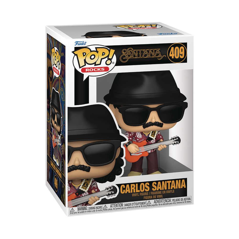 Stock Photo of Pop Rocks Carlos Santana Vinyl Figure FUNKO Toys and Models sold by Stronghold Collectibles of Acadiana Lafayette, LA