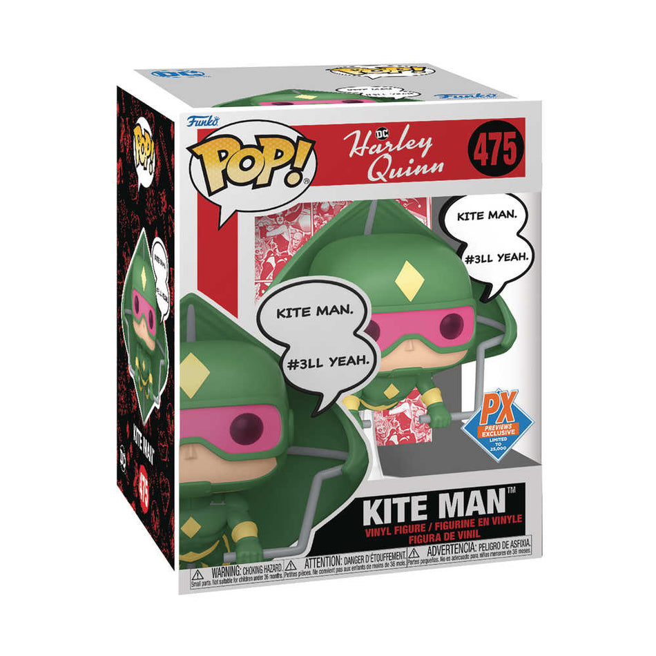 Stock Photo of SDCC 2024 Pop Premium DC Heroes Kite Man Previews Exclusive Vinyl Figure FUNKO Toys and Models sold by Stronghold Collectibles of Acadiana Lafayette, Louisiana