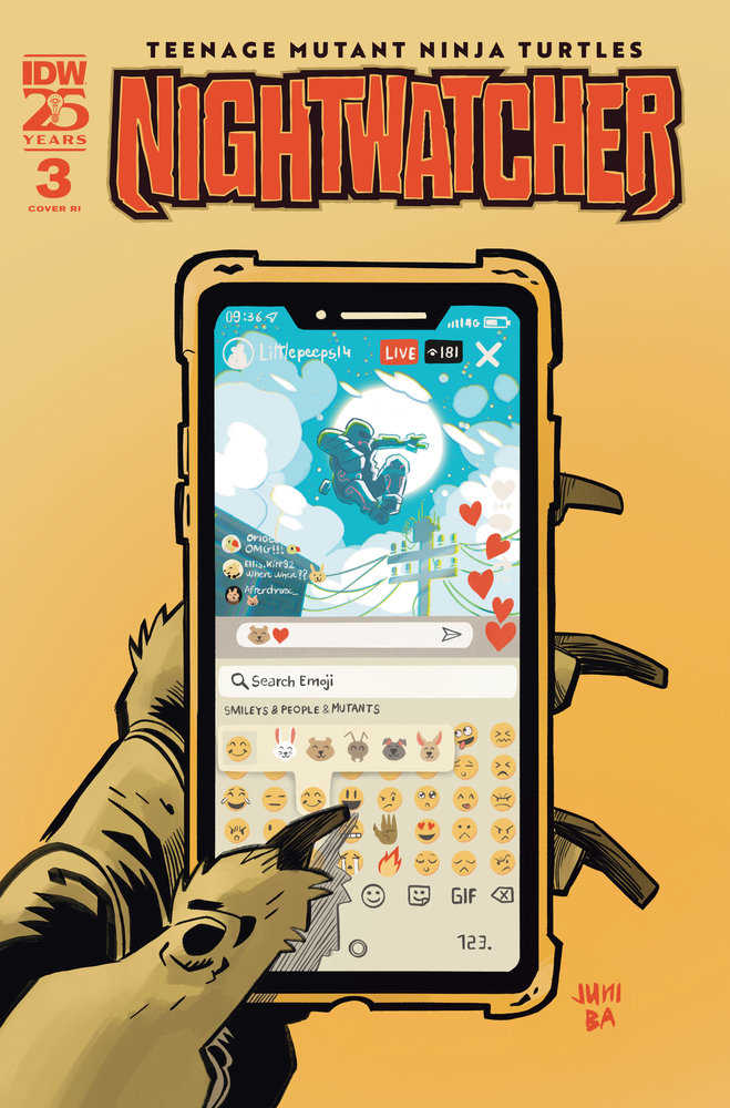 Stock Photo of Teenage Mutant Ninja Turtles: Nightwatcher #3 Variant RI 1:10 Ba IDW Publishing Comics sold by Stronghold Collectibles of Acadiana Lafayette, LA