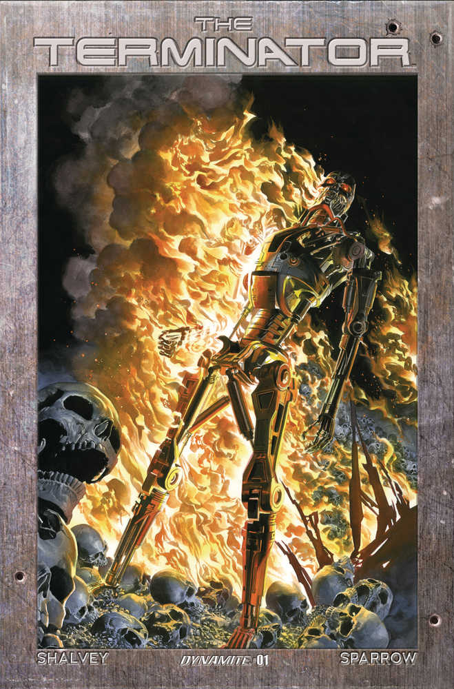 Stock Photo of Terminator #1 CVR E Ross Burning Earth Icon Dynamite Entertainment Comics sold by Stronghold Collectibles of Acadiana Lafayette, LA