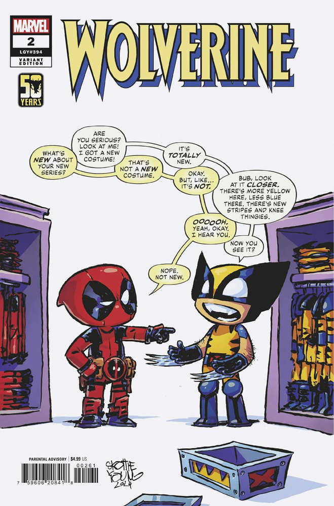 Stock Photo of Wolverine #2 Skottie Young Variant Marvel Comics Comics sold by Stronghold Collectibles of Acadiana Lafayette, LA