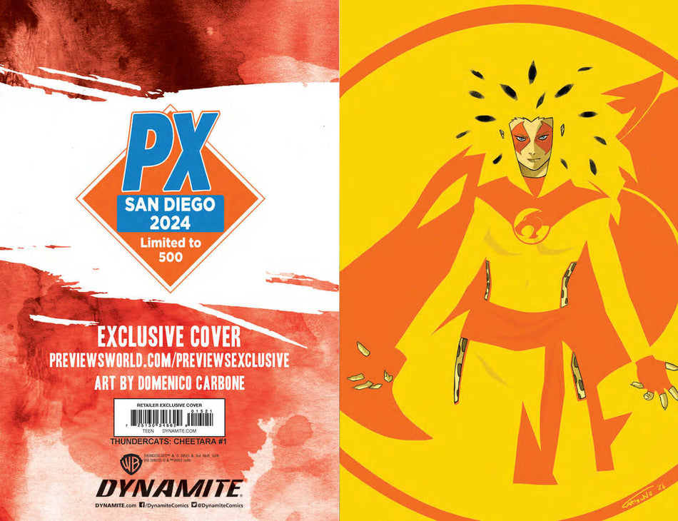 Stock Photo of SDCC 2024 Thundercats Cheetara #1 Previews Exclusive Full Art Variant Edition Dynamite Entertainment Comics sold by Stronghold Collectibles of Acadiana Lafayette, LA