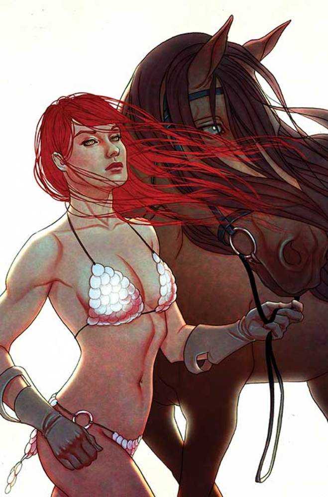 Stock Photo of Red Sonja 2023 #13 CVR R FOC 1:15 Jenny Frison Virgin Dynamite Entertainment Comics sold by Stronghold Collectibles of Acadiana Lafayette, LA