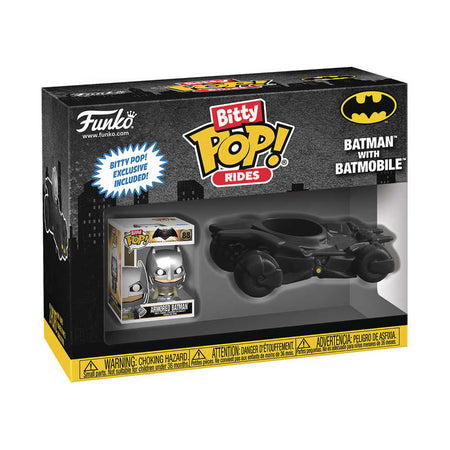 Stock Photo of Bitty Pop Ride DC Batman W/Batmobile FUNKO Toys and Models sold by Stronghold Collectibles of Acadiana Lafayette, LA