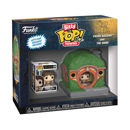 Stock Photo of Bitty Pop Town Lord Of The Rings Frodo At Shire FUNKO Toys and Models sold by Stronghold Collectibles of Acadiana Lafayette, LA